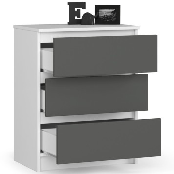 KOMODA K60 3SZ CLP BIAŁY / SZARY