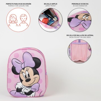 Disney Minnie Purple 3D backpack, 31 cm bag