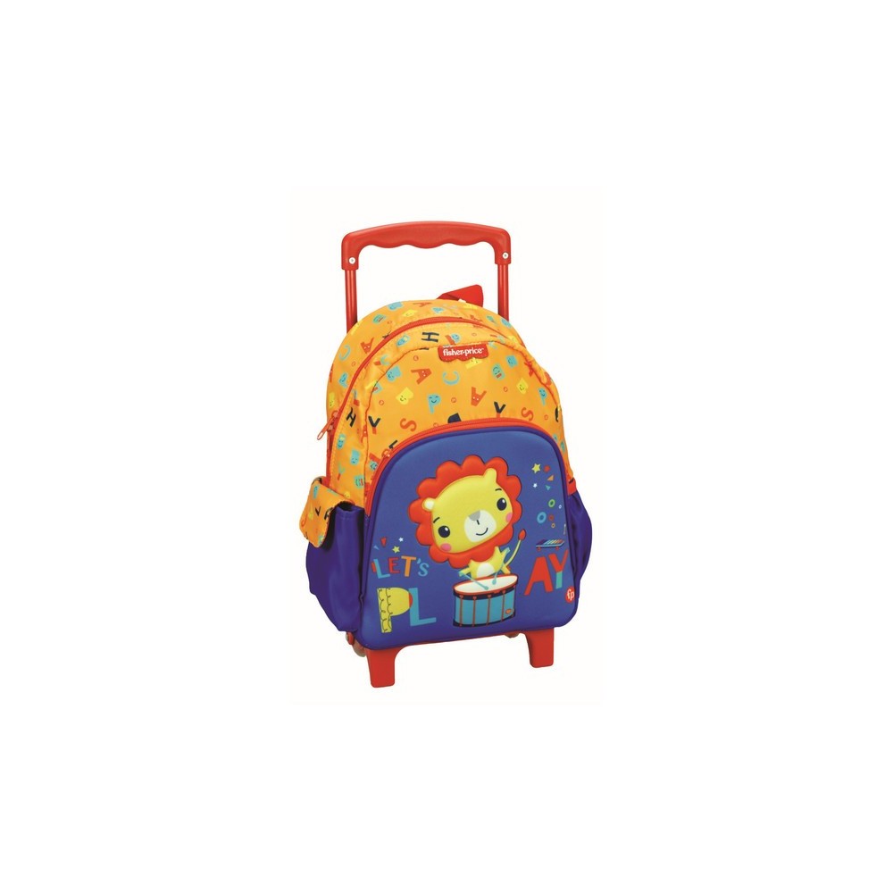 Fisher-Price Let's Play rolling kindergarten backpack, bag 31 cm