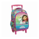 Gabby's Dollhouse Color Fade rolling kindergarten backpack, bag 30 cm