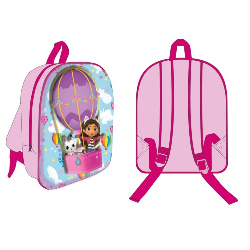 Gabby's Dollhouse Hot Air Balloon 3D backpack, bag 30 cm