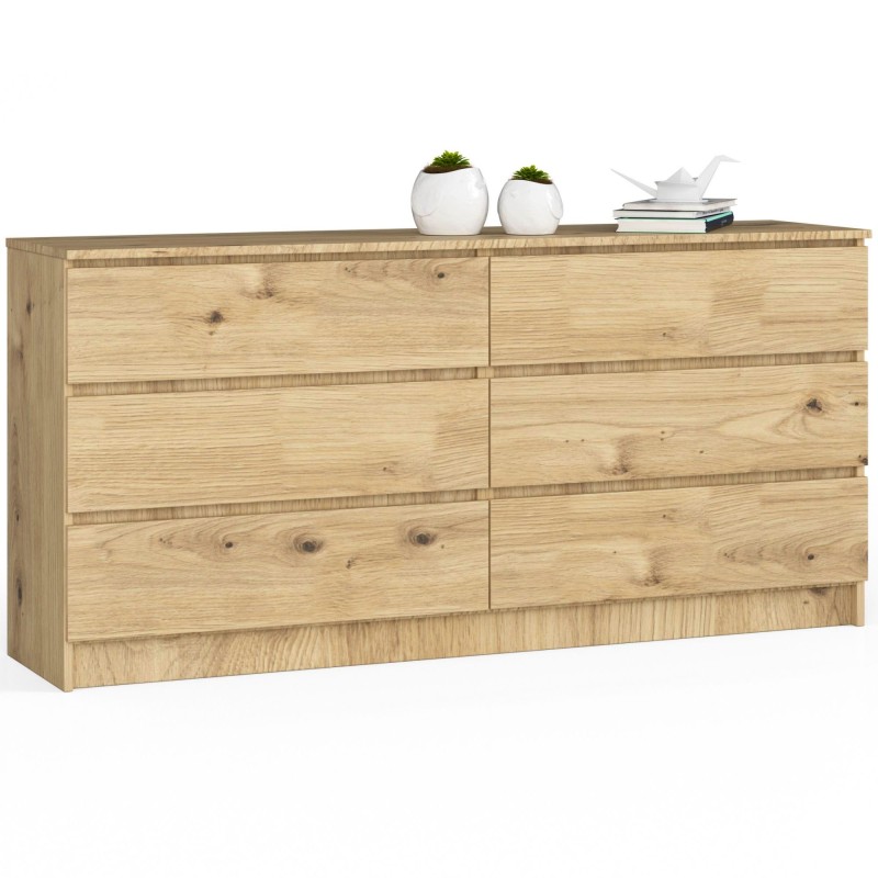 KOMODA K160 6SZ CLP DĄB ARTISAN KOMODA K160 6SZ CLP DĄB ARTISAN