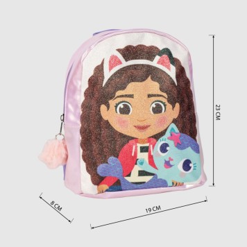 Gabby's Dollhouse Sparkle Tales holographic backpack, bag 23 cm
