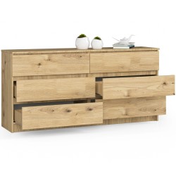 KOMODA K160 6SZ CLP DĄB ARTISAN