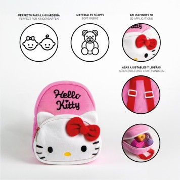 Hello Kitty Charm plush backpack, bag 22 cm