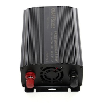Przetwornica samochodowa 500W 12V - 230V KD1252