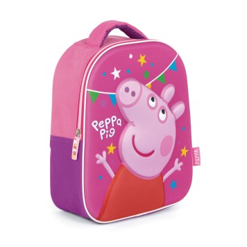 Peppa Pig Party 3D backpack, bag 32 cm