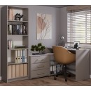 Bureau d'angle NOZE 3 tiroirs Gris 120X50X76 cm
