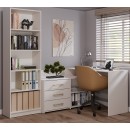 Bureau d'angle NOZE 3 tiroirs Blanc 120X50X76 cm