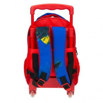 Spiderman Blue rolling preschool backpack, bag 30 cm