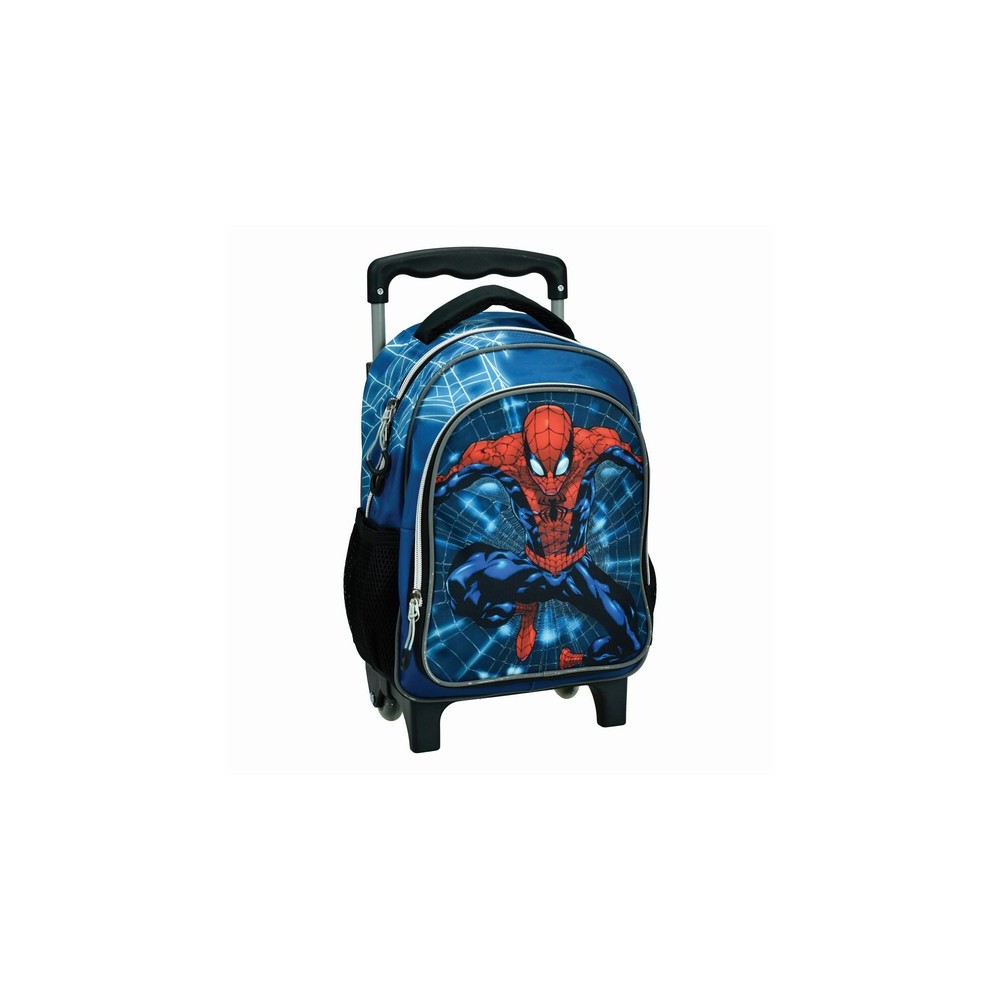 Spiderman Neon Web rolling preschool backpack, 30 cm bag