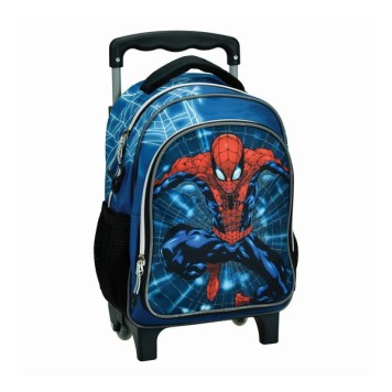 Spiderman Neon Web rolling preschool backpack, 30 cm bag