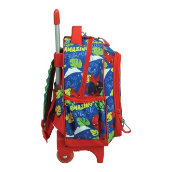 Spiderman Spidey Dino-Webs rolling kindergarten backpack, bag 30 cm