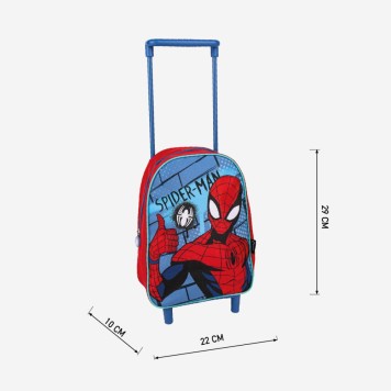 Spiderman rolling kindergarten backpack, bag 29 cm