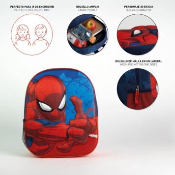 Spiderman Web Force 3D Backpack, Bag 31 cm