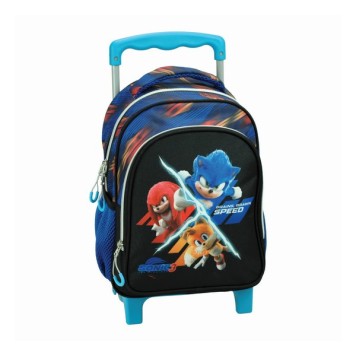 Sonic the Hedgehog Brawn rolling kindergarten backpack, bag 30 cm
