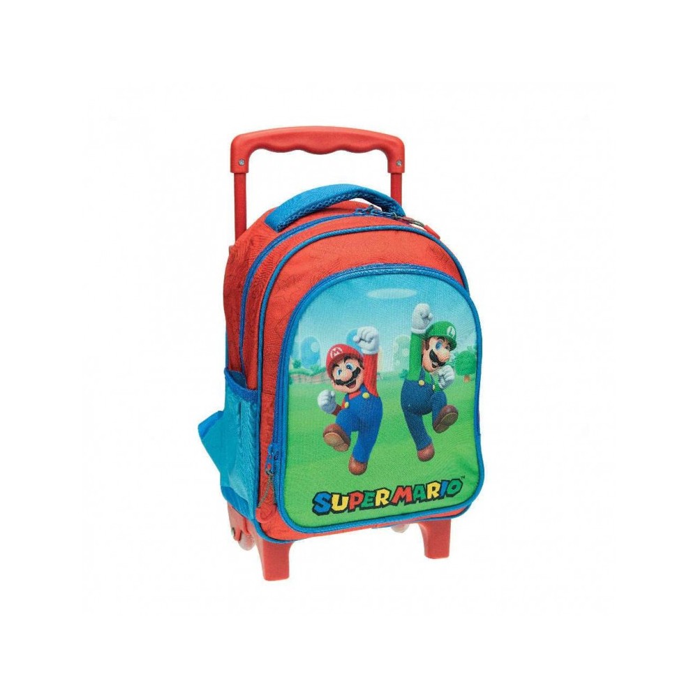 Super Mario Jump rolling kindergarten backpack, bag 30 cm