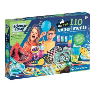 Colour Science & Play Clementoni 110 Best Science Experiments Kit