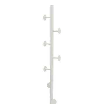 Porte manteau blanc métal 30x30x173 cm
