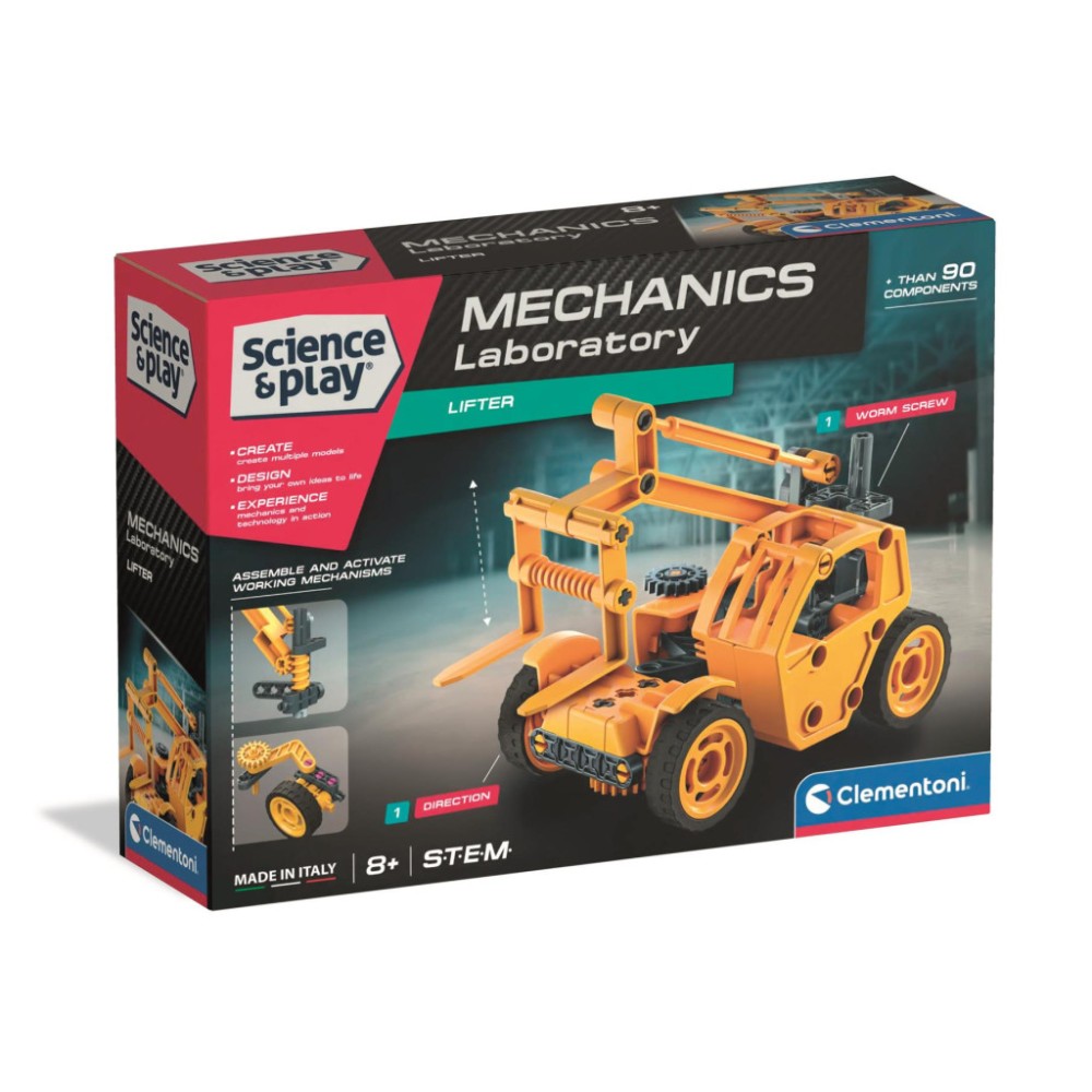 Vehicle Mechanics Lifter Construction Toy Clementoni