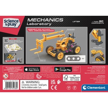 Vehicle Mechanics Lifter Construction Toy Clementoni