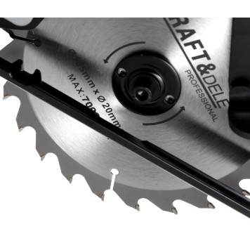 Pilarka ręczna tarczowa 1850W laser KD1523