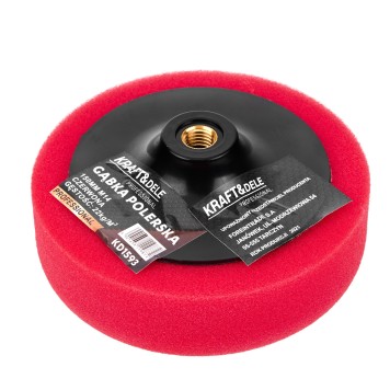 Gąbka polerska 150 mm czerwona KD1593