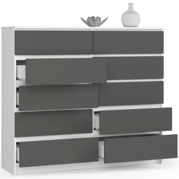 KOMODA K140 10SZ CLP BIAŁY / SZARY