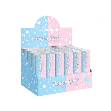 Wedding Boy or Girl confetti shooter 15 cm with blue confetti