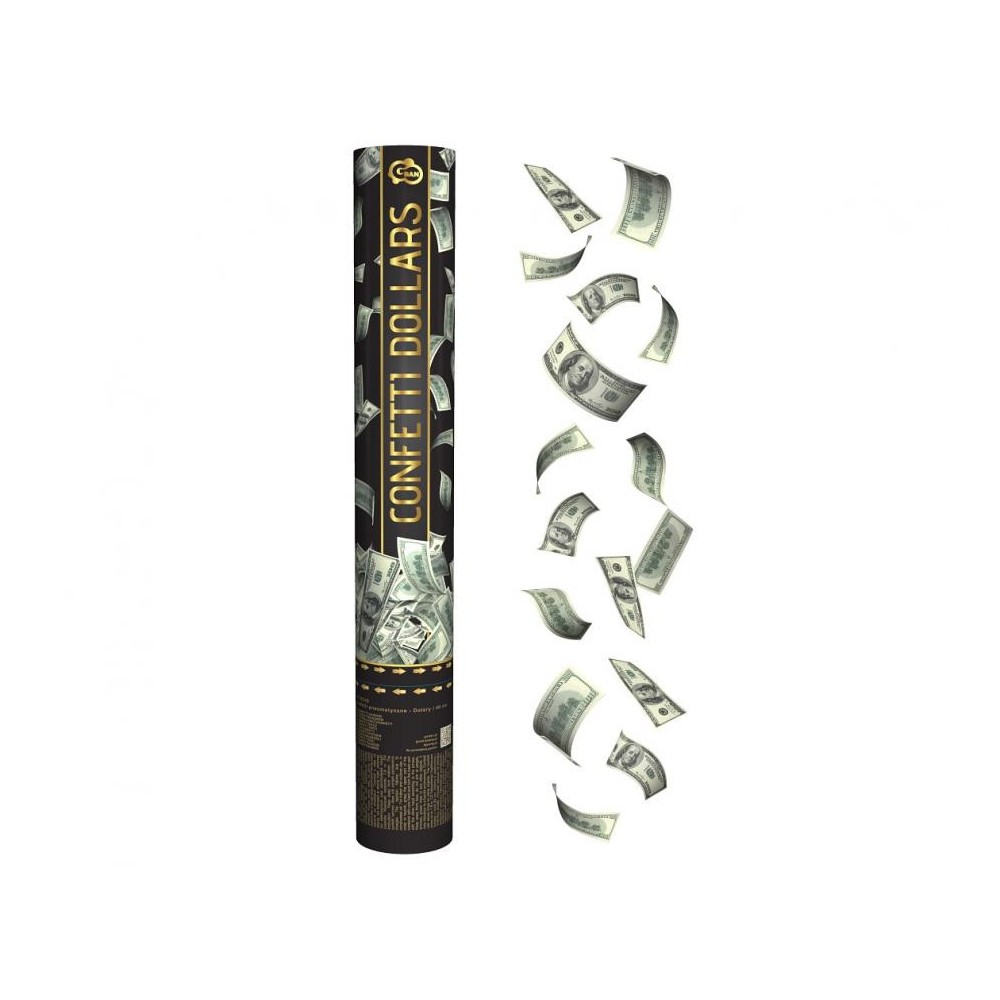Party Dollars Dollar confetti shooter 40 cm