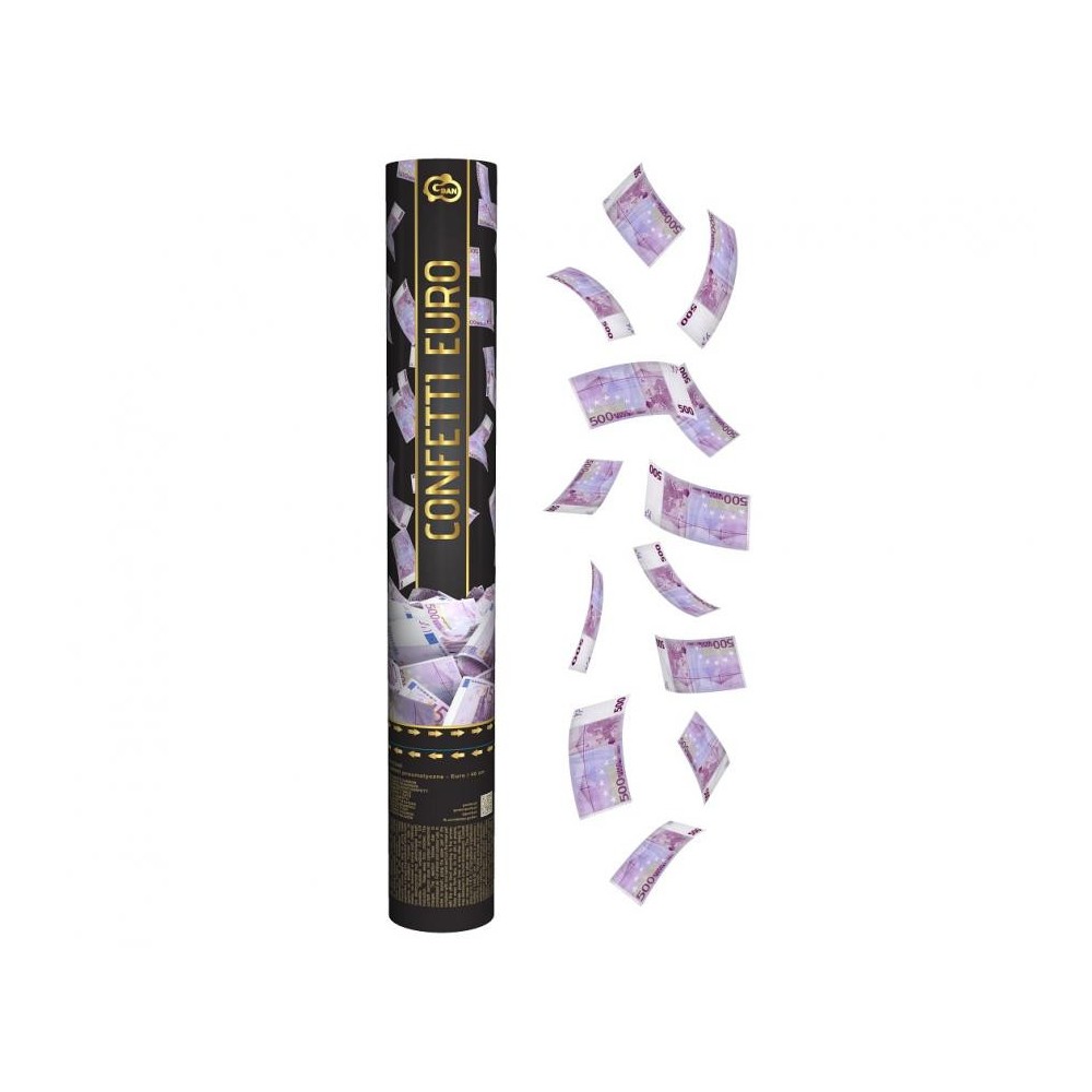 Party Euro confetti launcher 40 cm