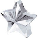 Colour Silver Silver star-shaped balloon, balloon weight