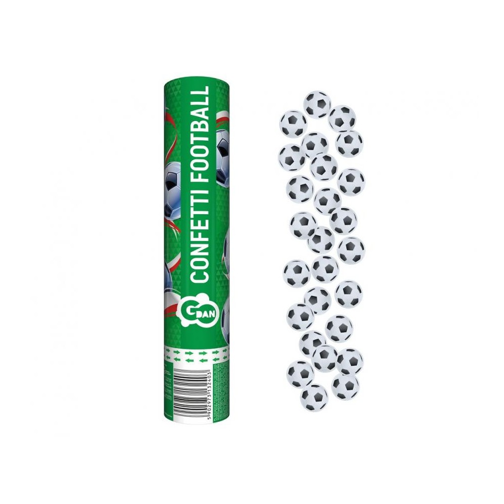 Happy Birthday Football Game, Football Confetti Shooter 30 cm