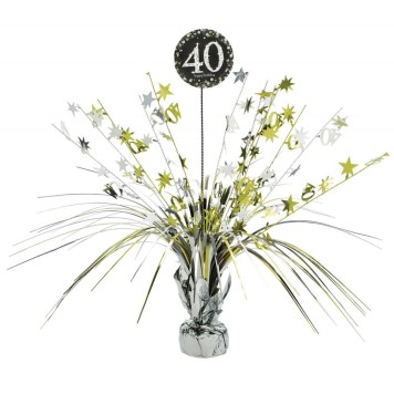 Happy Birthday Gold Happy Birthday 40 table decoration 45.7 cm