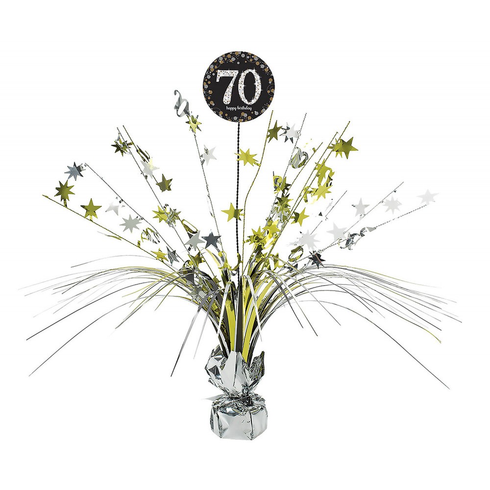 Happy Birthday Happy Birthday Gold 70 Table Decoration 45.7 cm