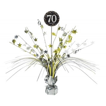 Happy Birthday Happy Birthday Gold 70 Table Decoration 45.7 cm