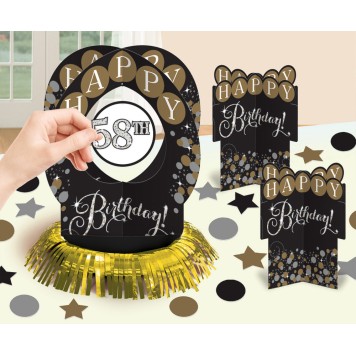 Happy Birthday Happy Birthday Gold Table Decoration Set 28 pcs