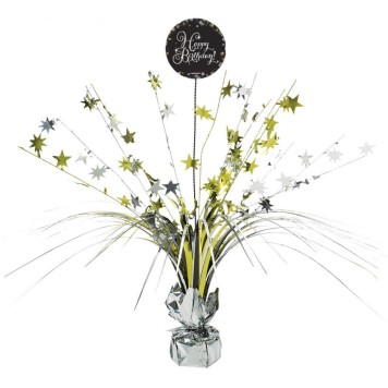 Happy Birthday Gold Happy Birthday table decoration