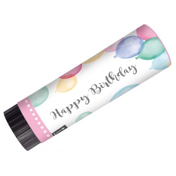Party Happy Birthday Pastel Poppers, Serpentine Shooter 2-piece set