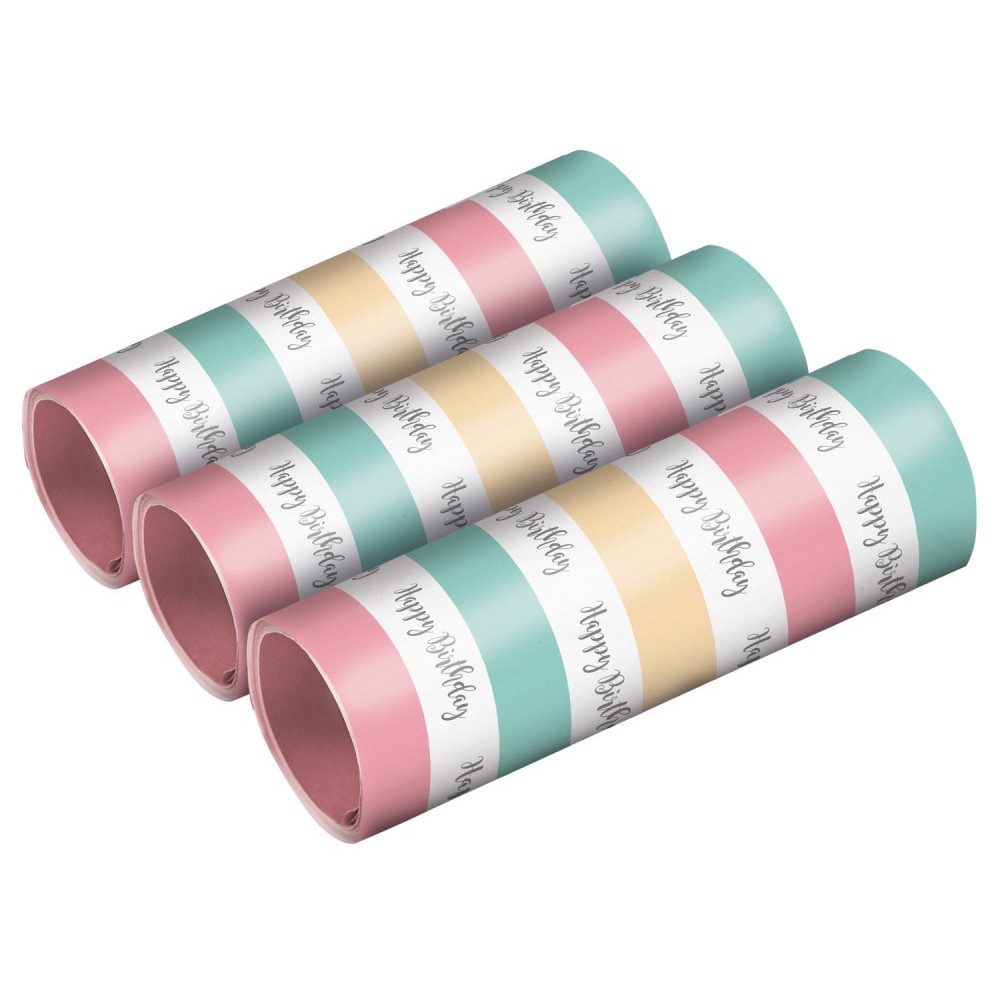 Happy Birthday Happy Birthday Streamer Set of 3