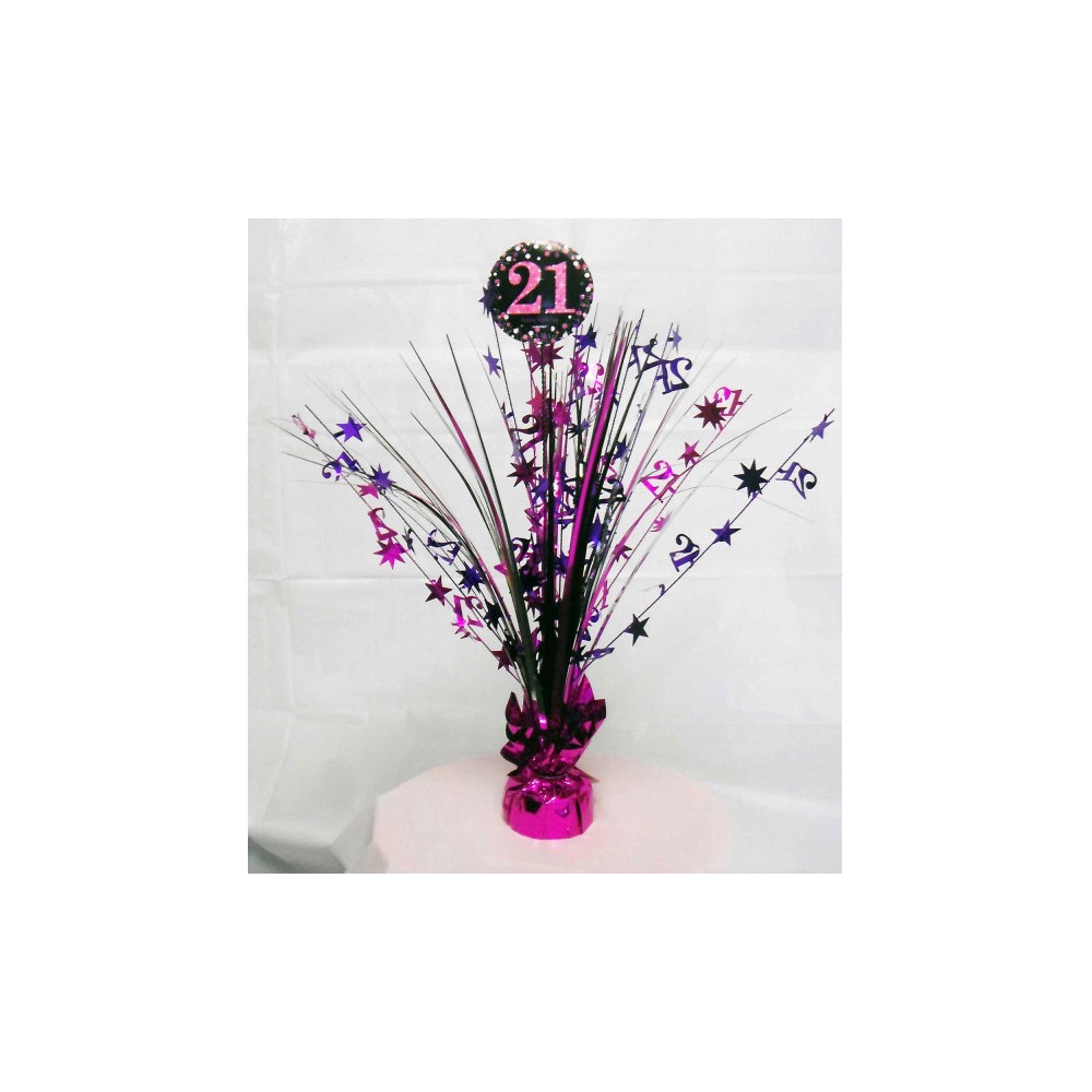 Happy Birthday Happy Birthday Pink 21 Table Decoration 45.7 cm
