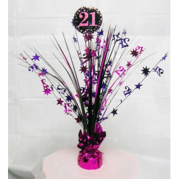 Happy Birthday Happy Birthday Pink 21 Table Decoration 45.7 cm