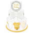 Baby Gold Hello Baby Shower Diaper Cake Kit
