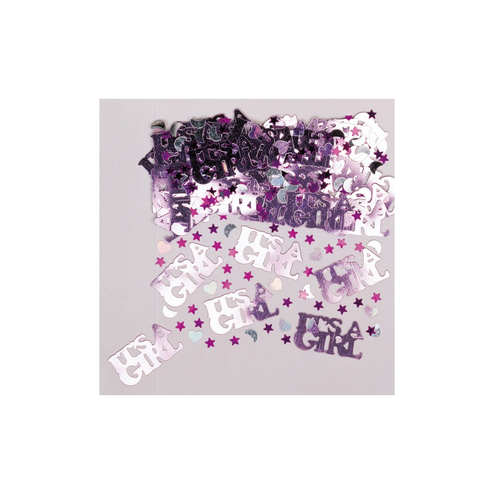 Baby It's a Girl confetti