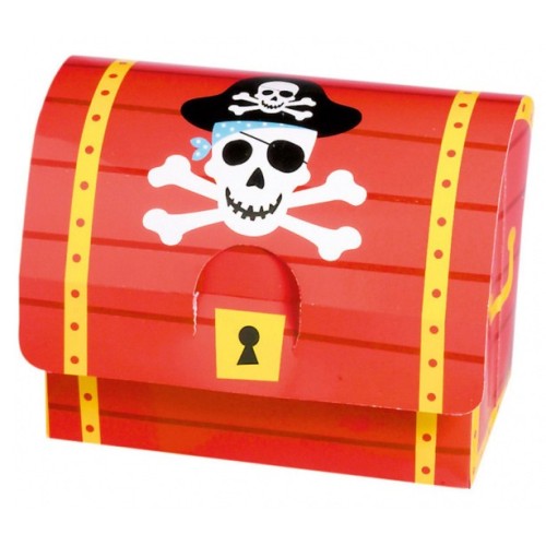 Pirate treasure chest set of 8