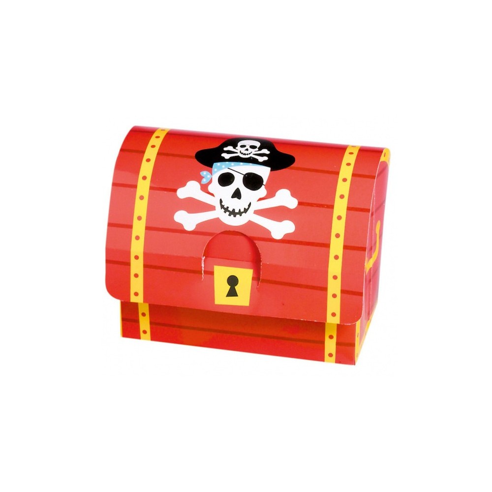 Pirate treasure chest set of 8