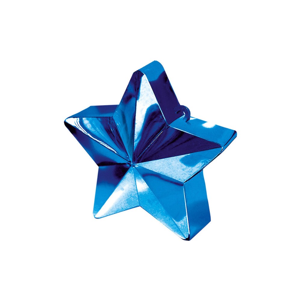 Colour Blue Blue star-shaped balloon weight