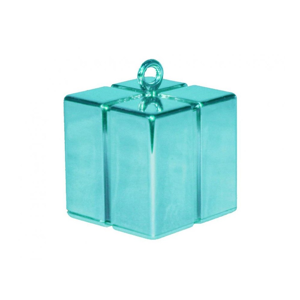 Colour Light Blue Blue gift box-shaped balloon weight