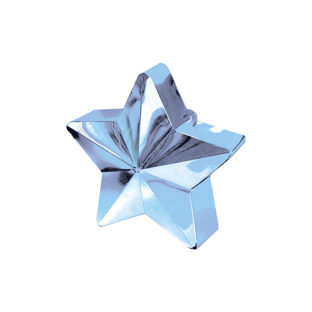 Colour Light Blue Blue star-shaped balloon, balloon weight
