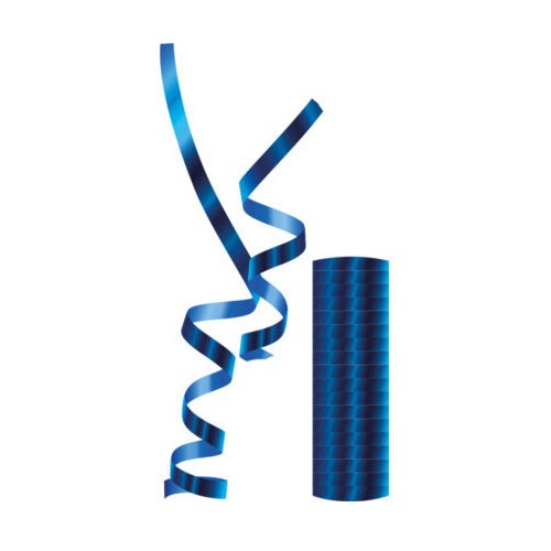 Colour Metallic Blue Streamer